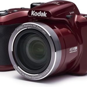 Kodak AZ401RD Point & Shoot Digital Camera with 3" LCD, Red