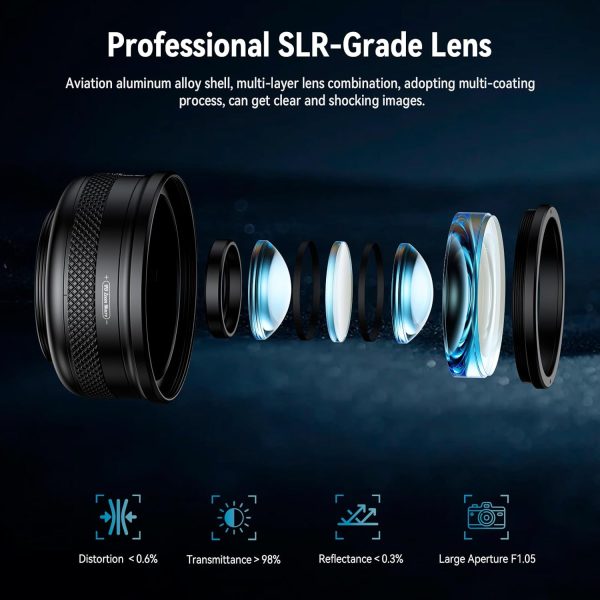 Zoom Macro Lens Kit for Smartphone, 10-20X Macro Phone Lens with Universal Lens Clip, HD Macro Photography Lens for iPhone Android Phone (Fits for Almost All Phone), Phone Macro Lens Attachment - Image 2