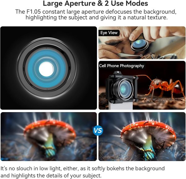 Zoom Macro Lens Kit for Smartphone, 10-20X Macro Phone Lens with Universal Lens Clip, HD Macro Photography Lens for iPhone Android Phone (Fits for Almost All Phone), Phone Macro Lens Attachment - Image 5